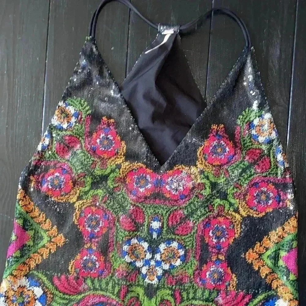 Free People sequined mini dress - Picture 4 of 7